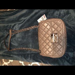 Michael Kors Sloan flap bag purple gray